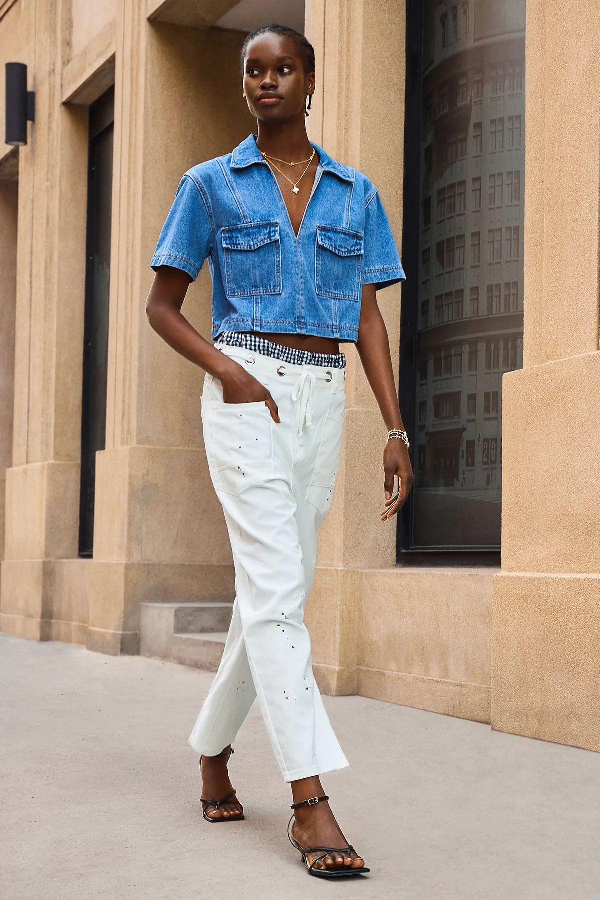 Womens White Wide Leg Jeans | CicyBell