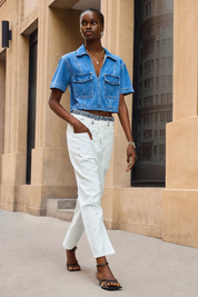 Womens White Wide Leg Jeans | CicyBell