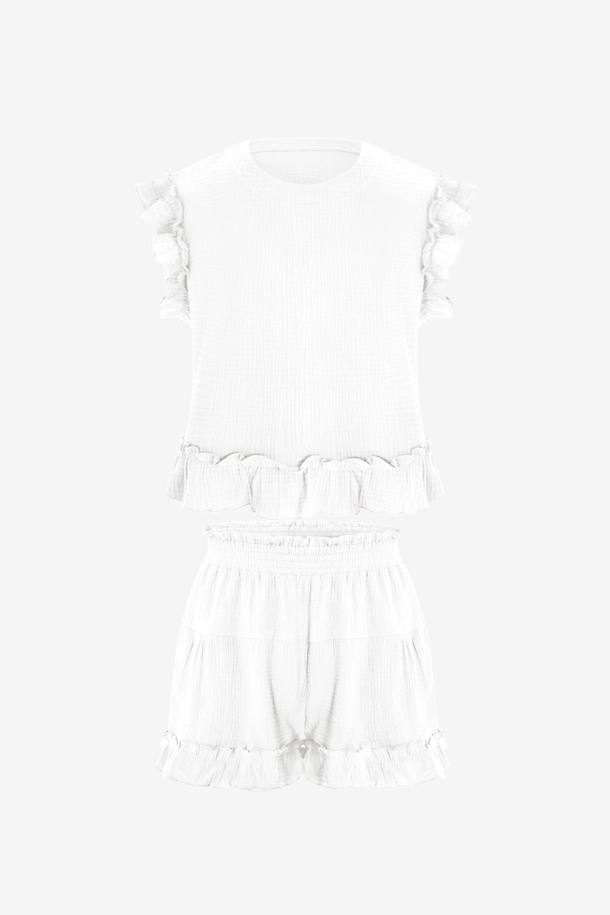 Womens White Pajamas Lounge Sets | CicyBell