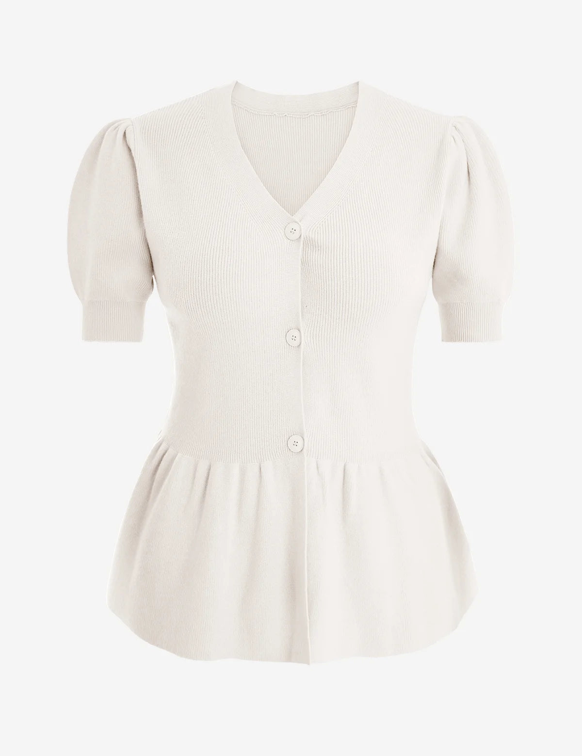 Womens White Knit Sweaters 2