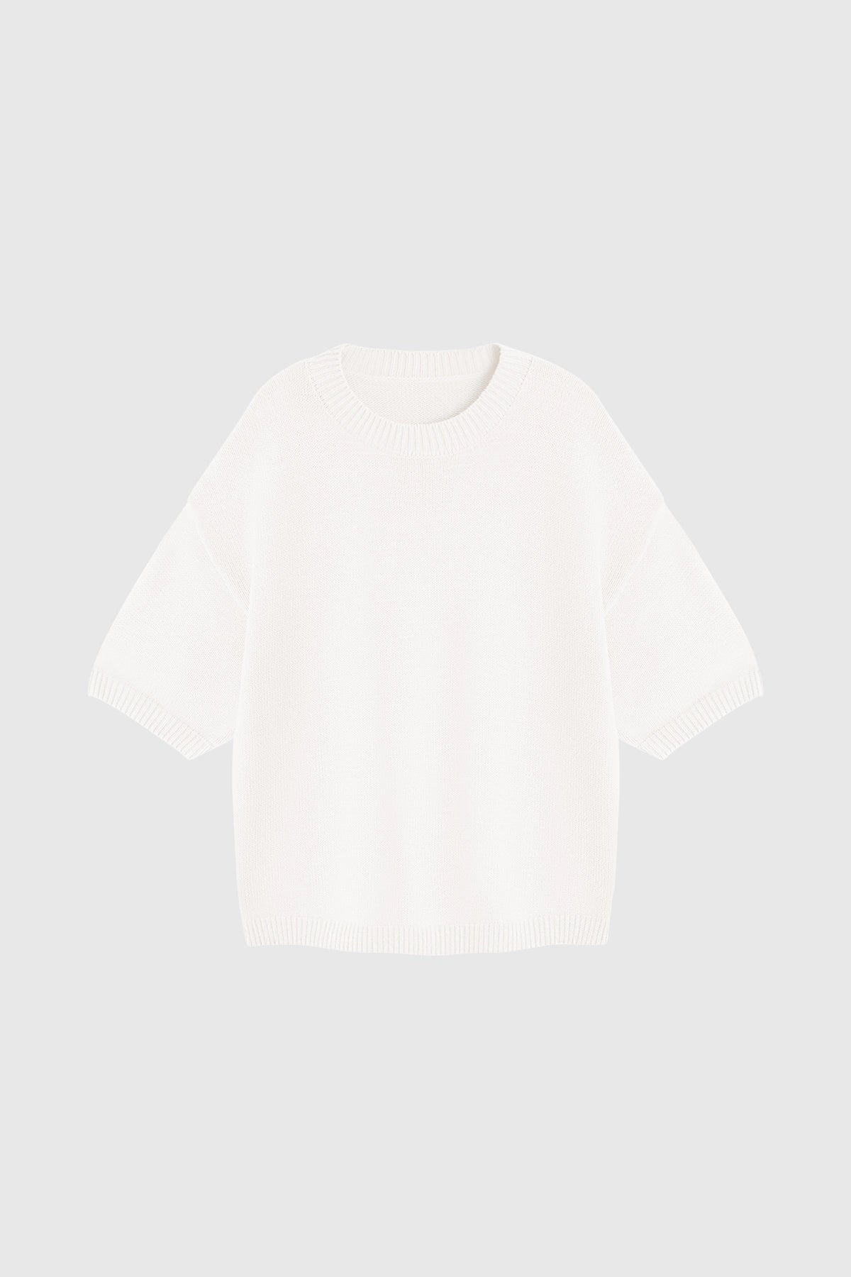 Womens White Half Sleeve Sweaters | CicyBell