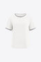 Womens White Summer Crew Neck T Shirts 2