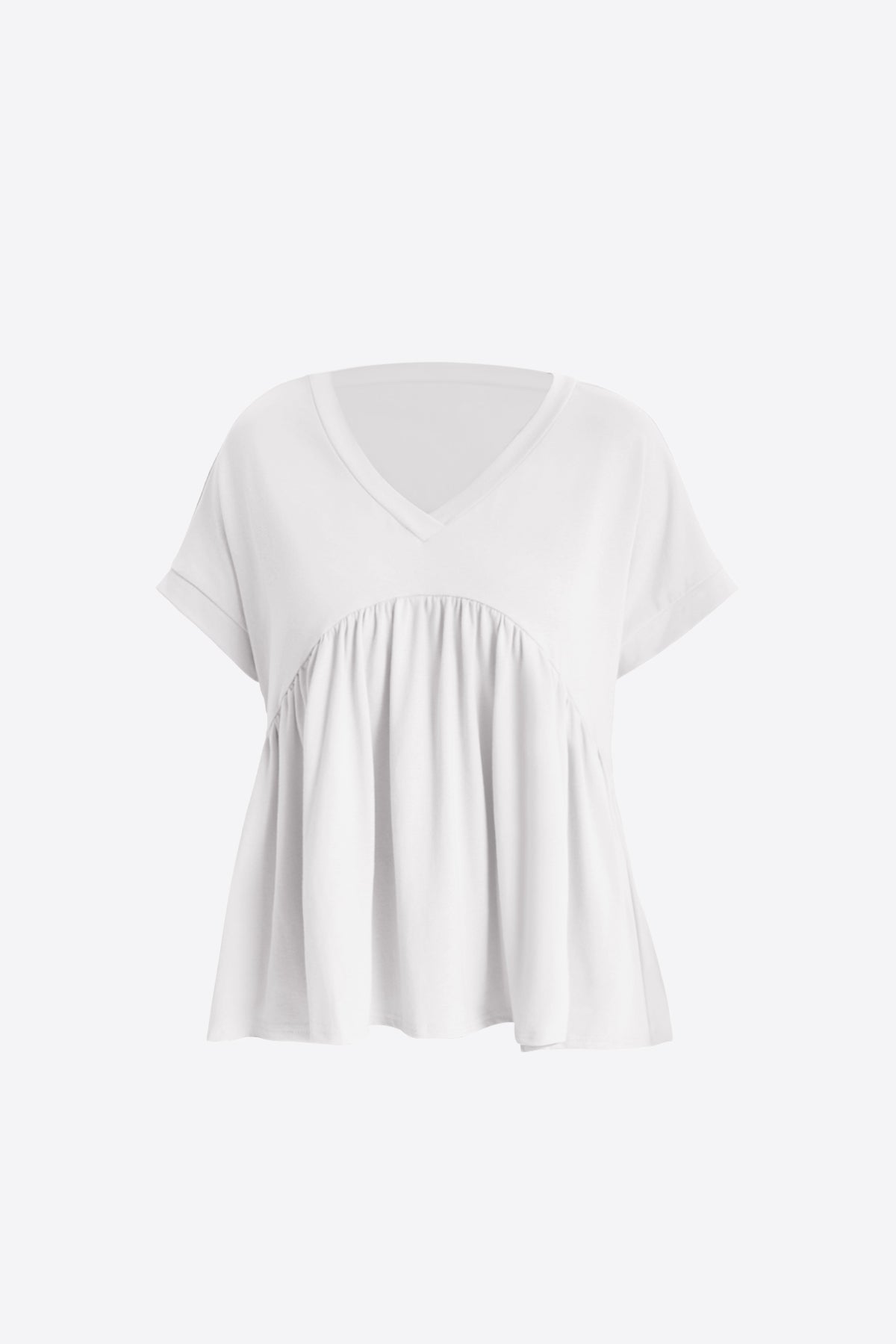 Womens White Summer Peplum Tops | CicyBell