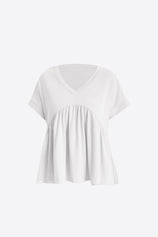 Womens White Summer Peplum Tops | CicyBell