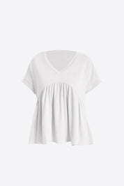 Womens White Summer Peplum Tops | CicyBell