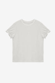 Womens White Ruffle Short Sleeve T Shirt | CicyBell