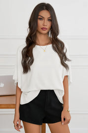 Womens White Oversized T Shirts 2