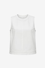 Womens White Denim Vest 2