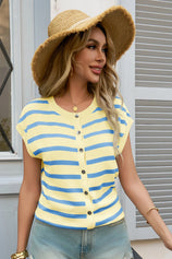 Womens Yellow Sweater Tops 3
