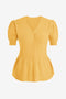 Womens Yellow Knit Sweaters 2