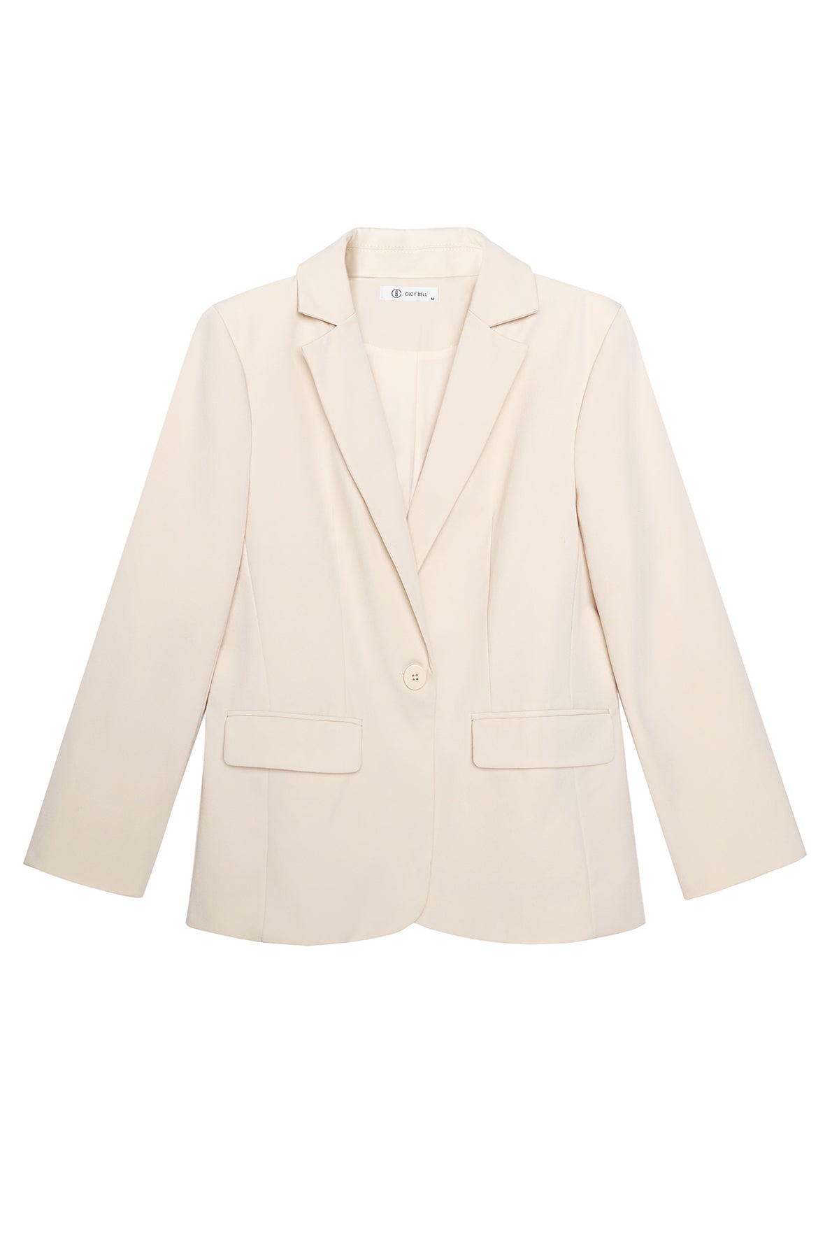 Cicy Bell Womens Apricot Casual Work Blazers