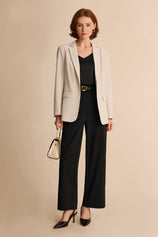Cicy Bell Womens Apricot Casual Work Blazers