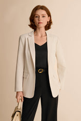 Cicy Bell Womens Apricot Casual Work Blazers