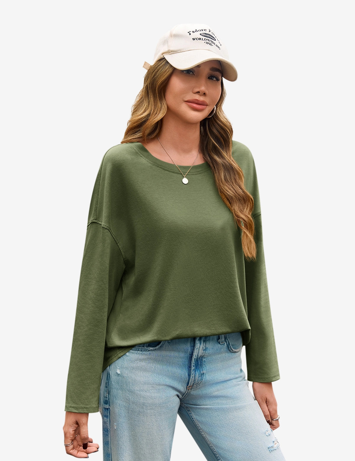  Cicy Bell Women's Oversized Long Sleeve T-Shirt. 1