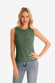Cicy Bell Women's Henley Tank Top1