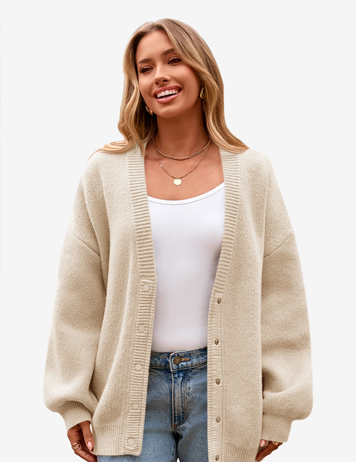 Cicy Bell Women's Oversized Chunky Cardigan1