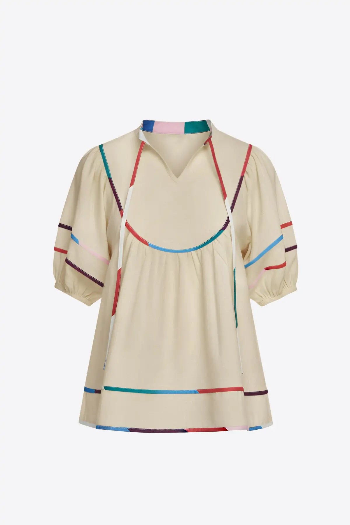 Womens Beige Summer Babydoll Tops | CicyBell