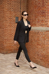 Cicy Bell Womens Black Casual Work Blazers