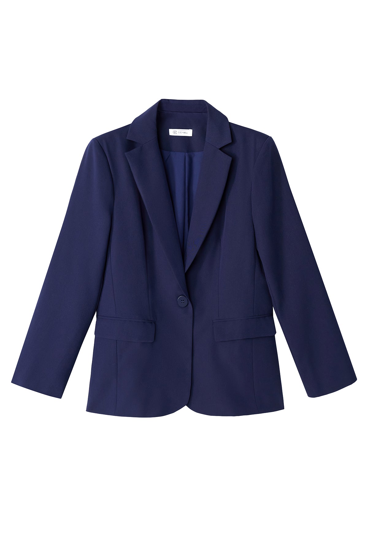Cicy Bell Womens Black Casual Work Blazers