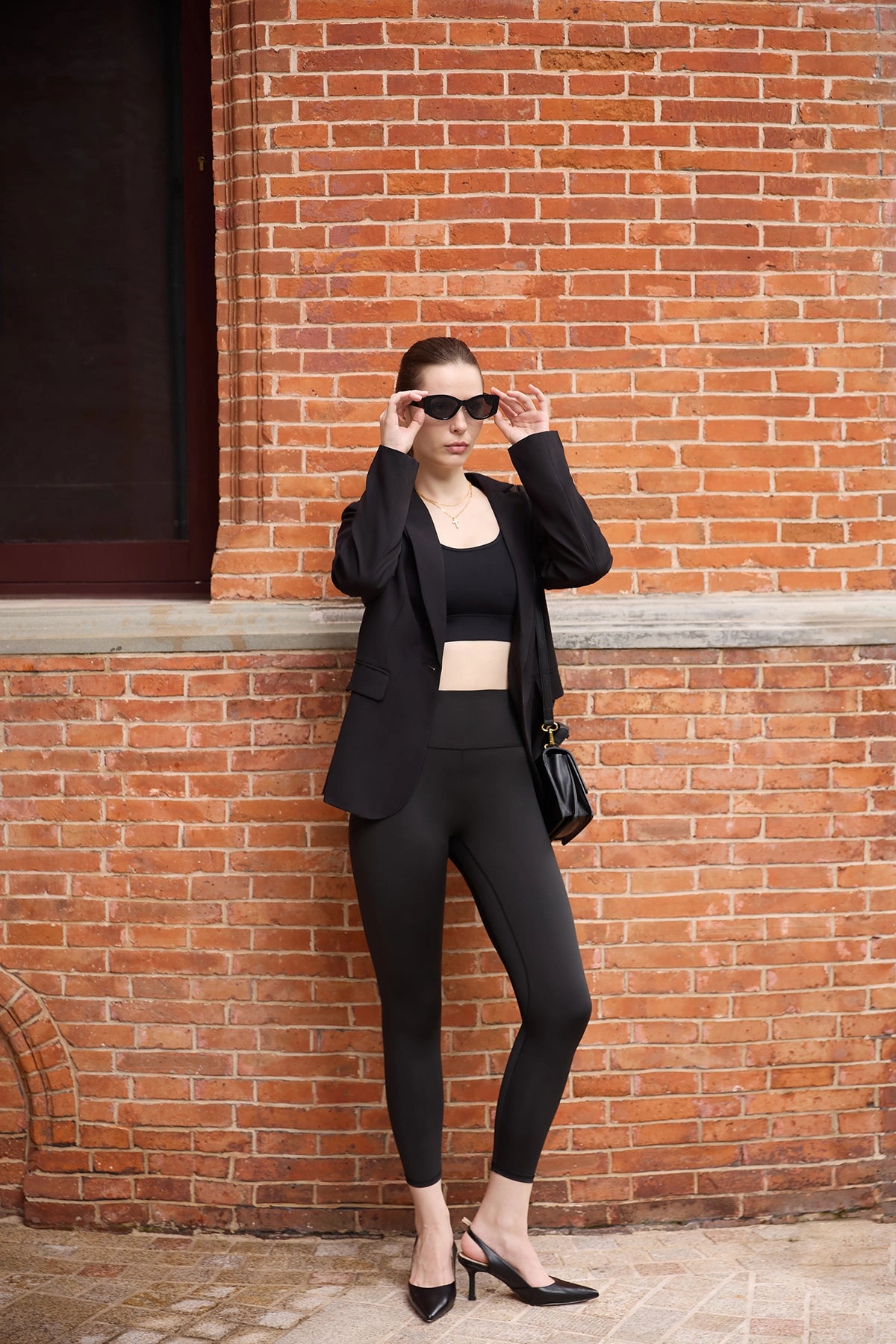 Cicy Bell Womens Black Casual Work Blazers