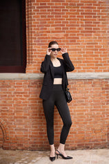 Cicy Bell Womens Black Casual Work Blazers