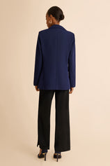 Cicy Bell Womens Black Casual Work Blazers