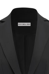 CICY BELL 0521 Womens Black Casual Work Blazers