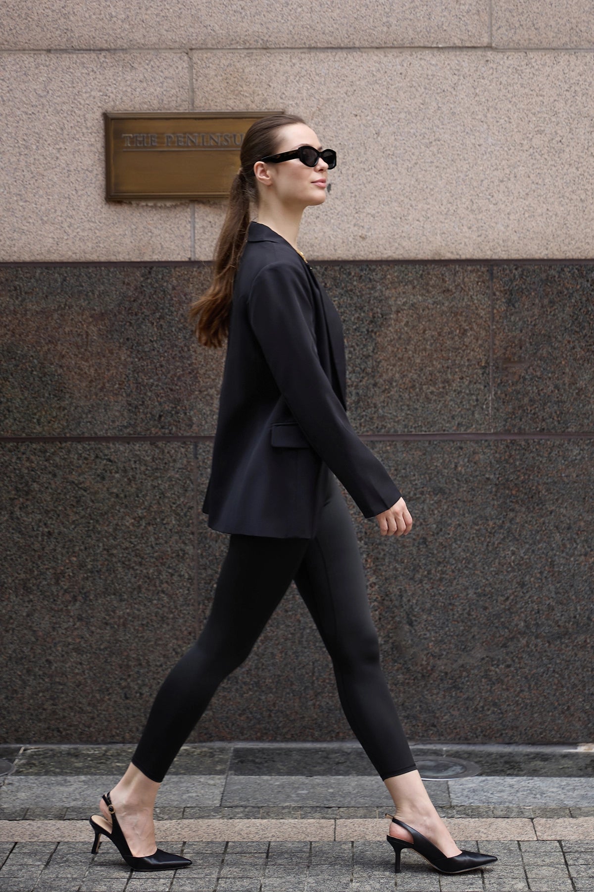 Cicy Bell Womens Black Casual Work Blazers