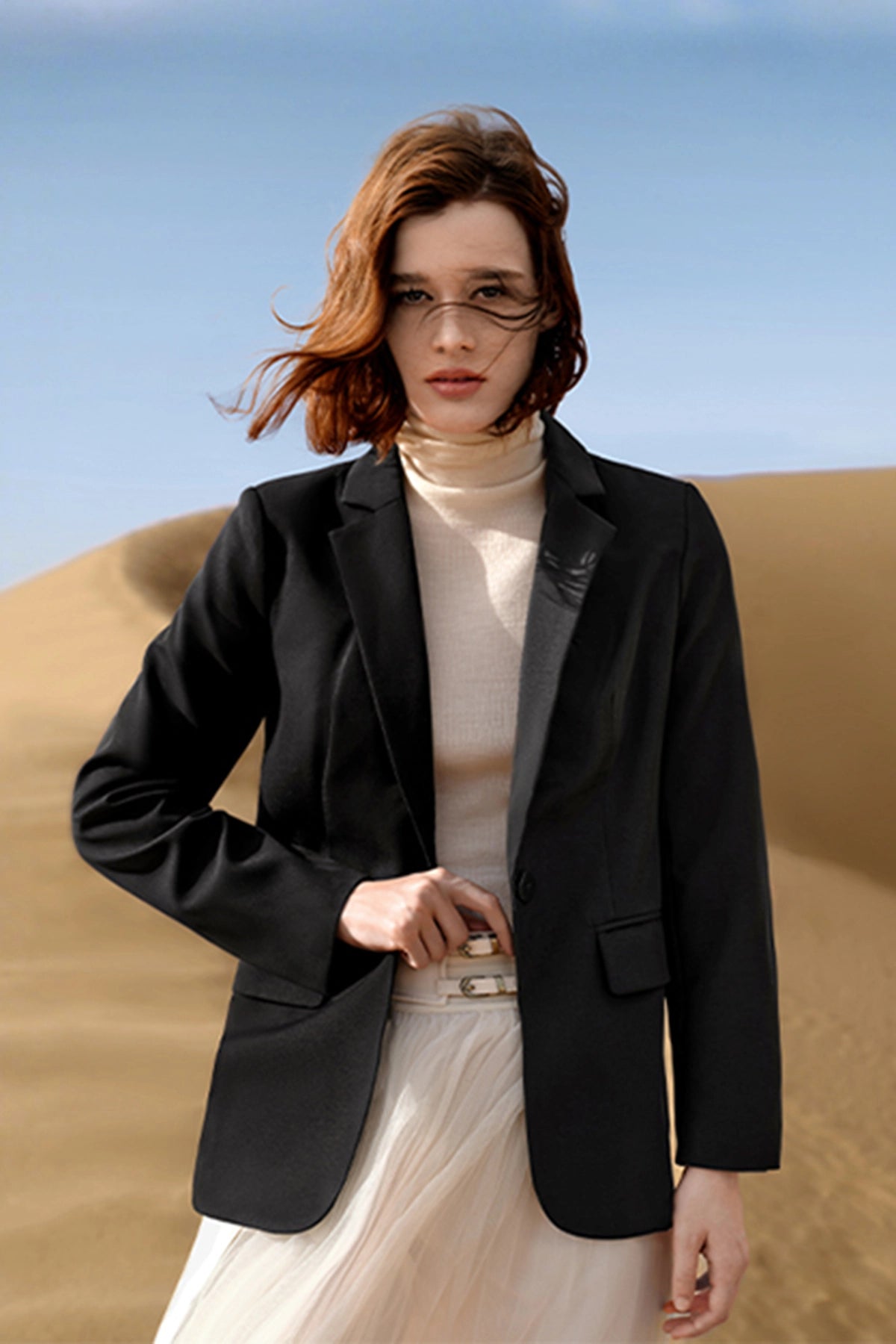 CicyBell black casual work blazer