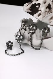 Womens  Black Hanging Chains | CicyBell