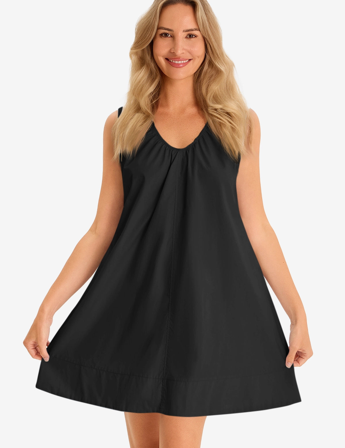 Cicy Bell Women's Babydoll Tank Mini Dress1