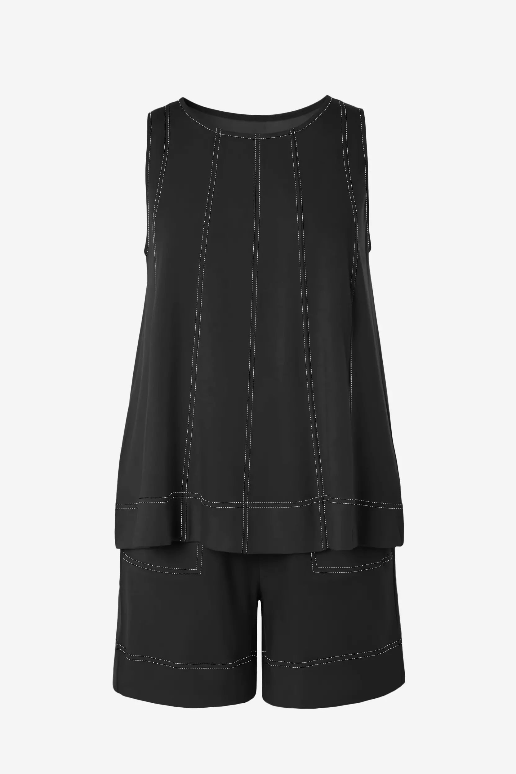 Womens  Black Summer 2 Piece Short Sets | CicyBell
