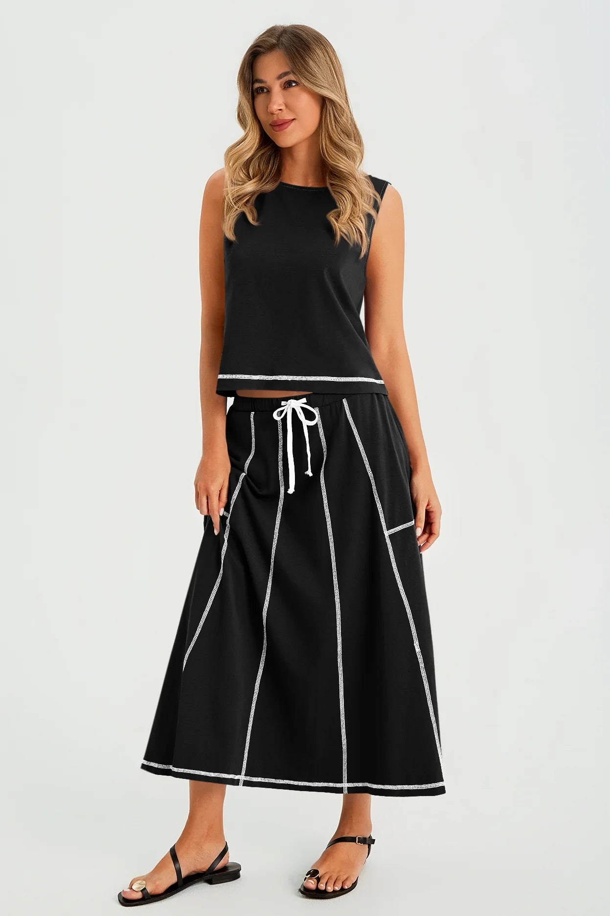 Womens Black Summer 2 Piece Outfits | CicyBell