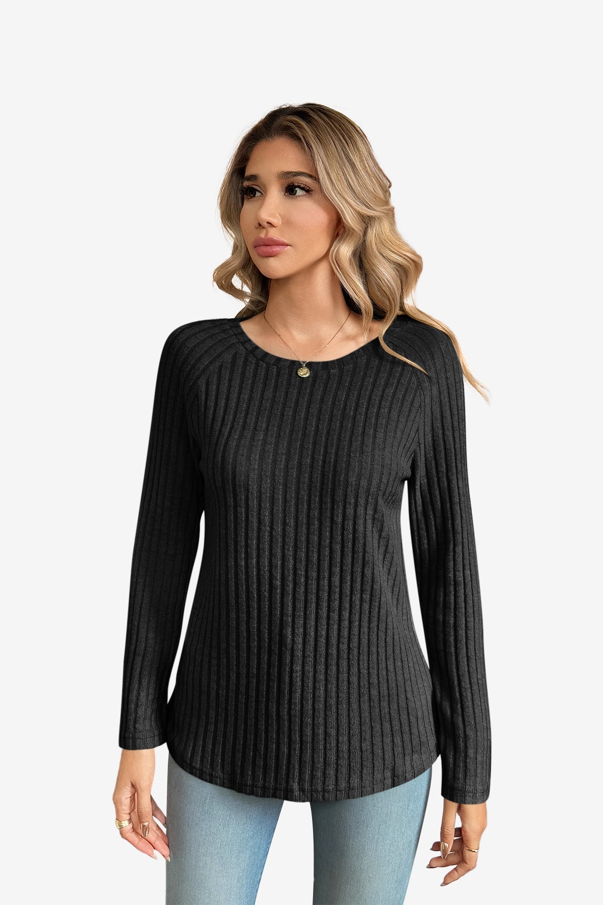 Womens Black Casual Dressy Pullover Sweatshirt | CicyBell