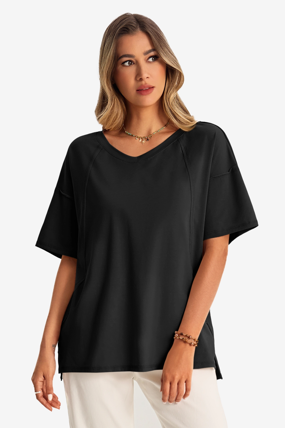Womens Black Oversized T Shirts | CicyBell