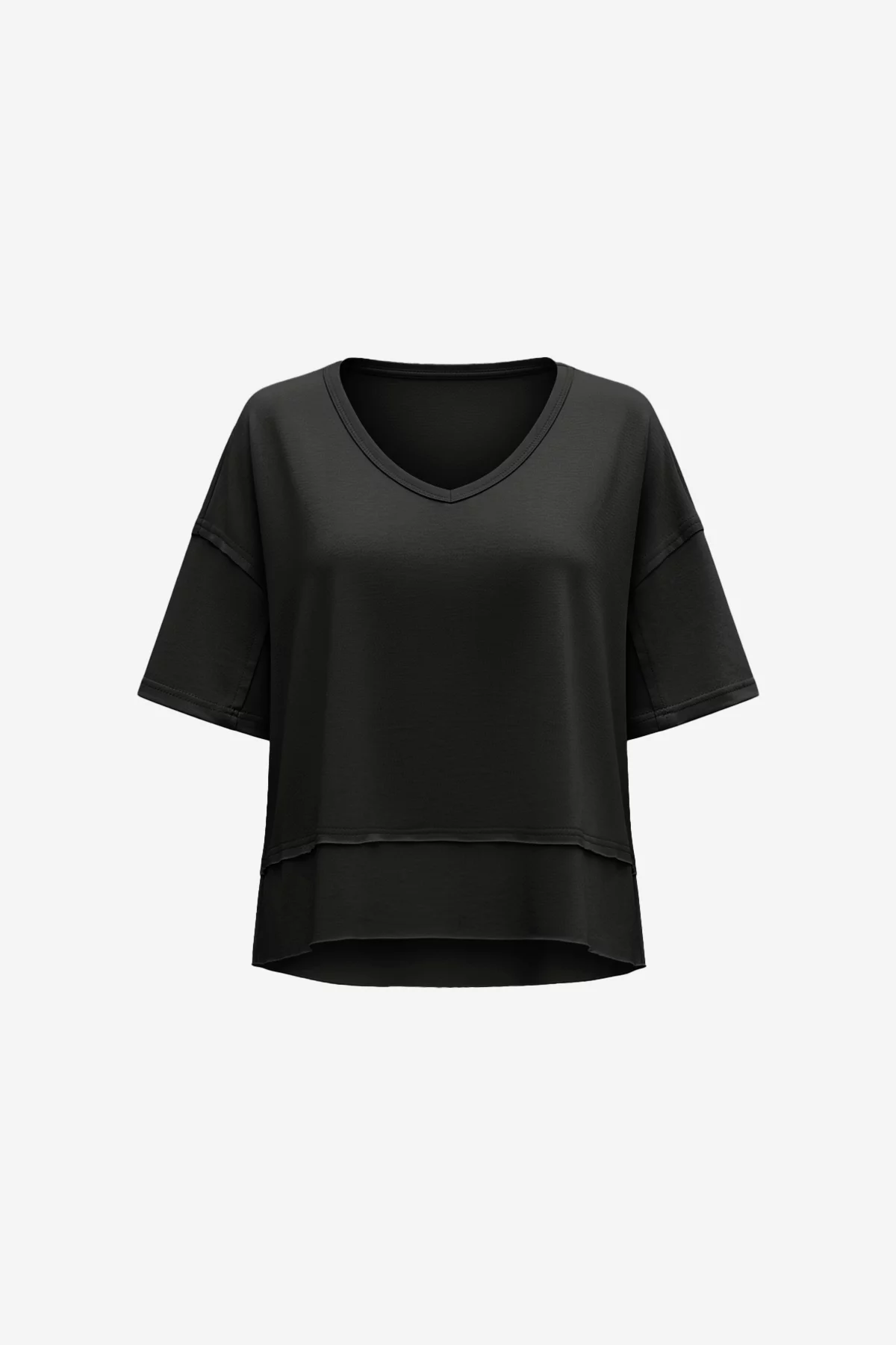 Womens Black Oversized T-Shirts | CicyBell
