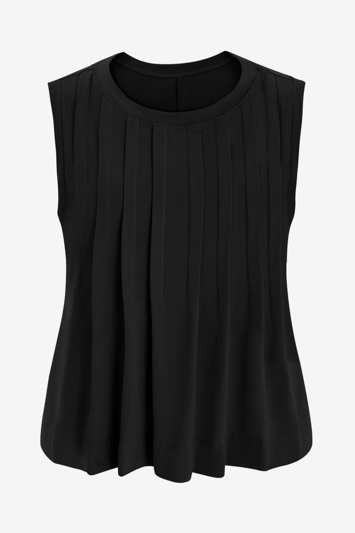 Womens  Black Peplum Flowy Tank Tops | CicyBell
