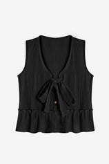Womens  Black Babydoll Tank Tops | CicyBell