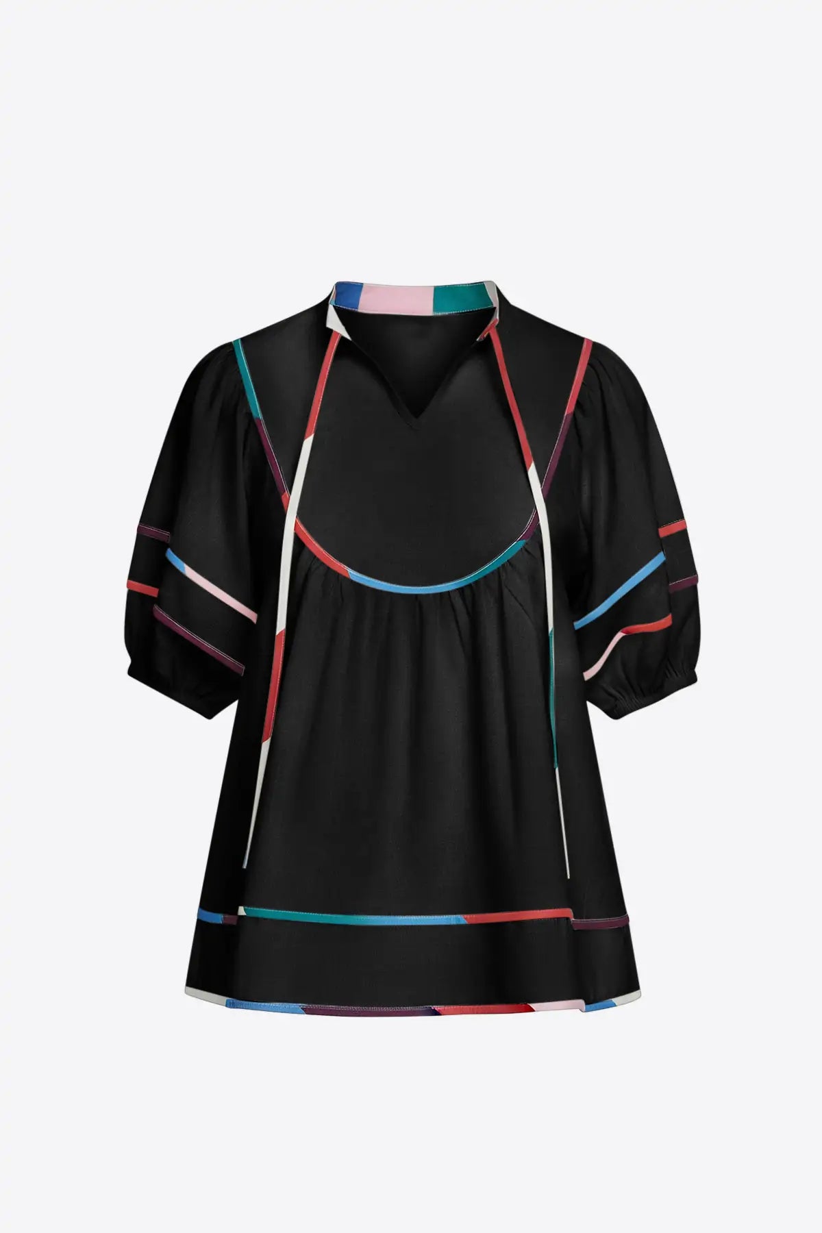 Womens  Black Summer Babydoll Tops | CicyBell