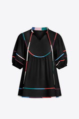 Womens  Black Summer Babydoll Tops | CicyBell