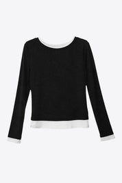 Womens Black Long Sleeve Tops  | CicyBell