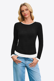 Womens Black Long Sleeve Tops  | CicyBell