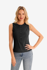 Cicy Bell Women's Henley Tank Top1