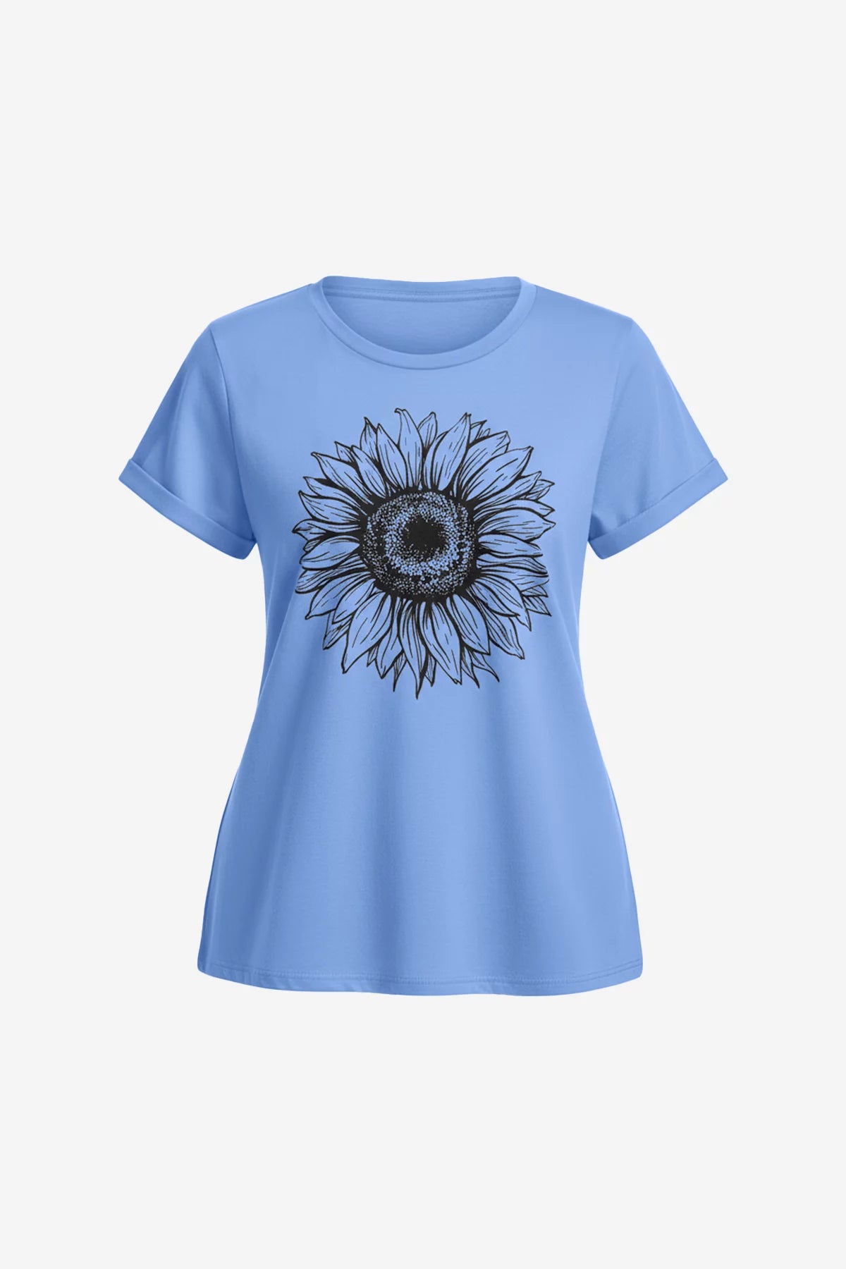 Women's Blue T Shirts Short Sleeve | CicyBell
