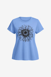 Women's Blue T Shirts Short Sleeve | CicyBell