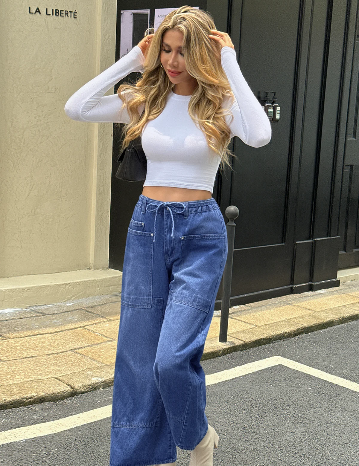 Cicy Bell Women's Wide Leg Jeans2