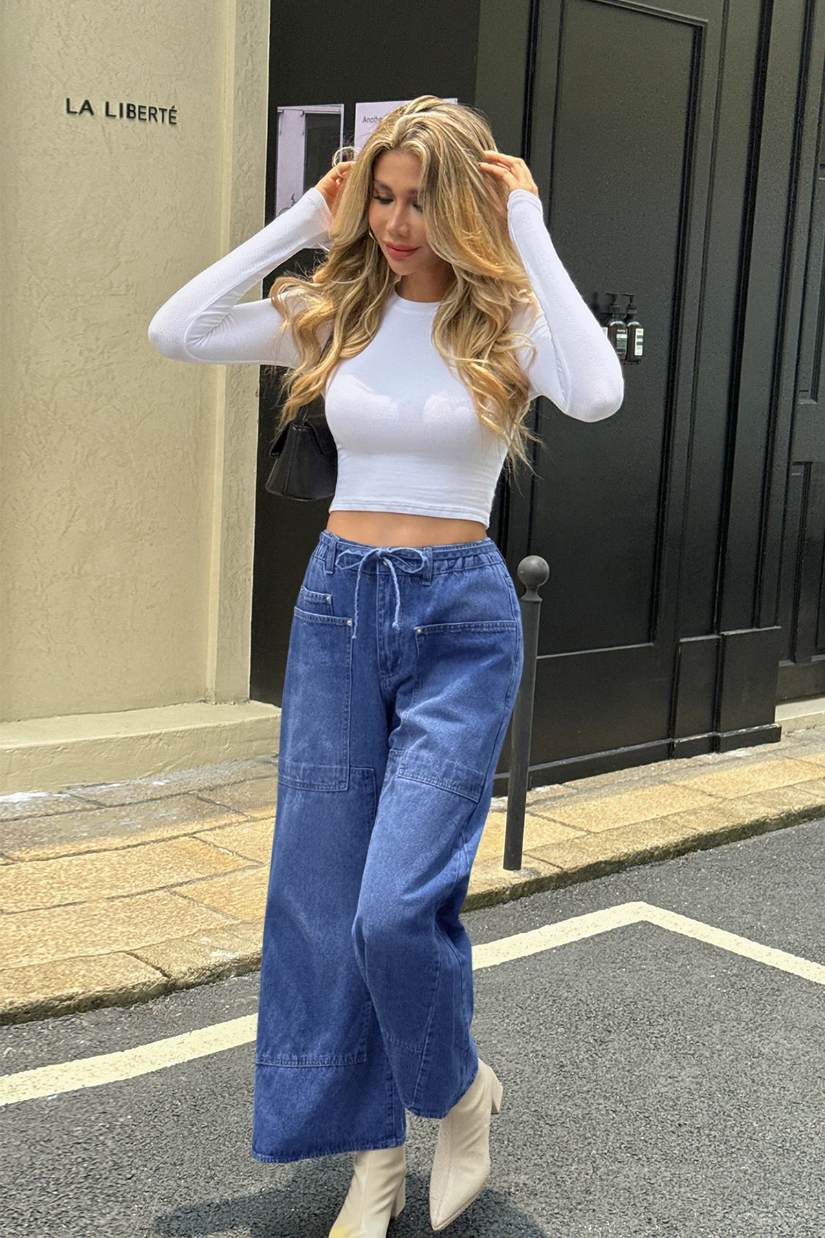 Cicy Bell Women's Wide Leg Jeans2