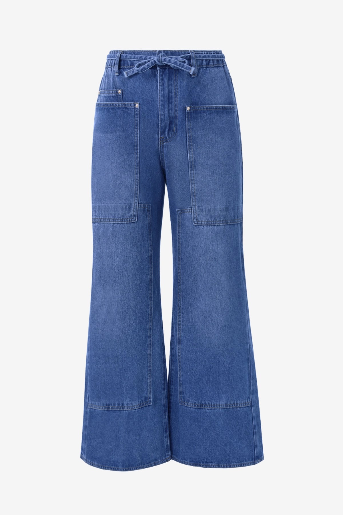 Womens Blue Wide Leg Jeans | CicyBell