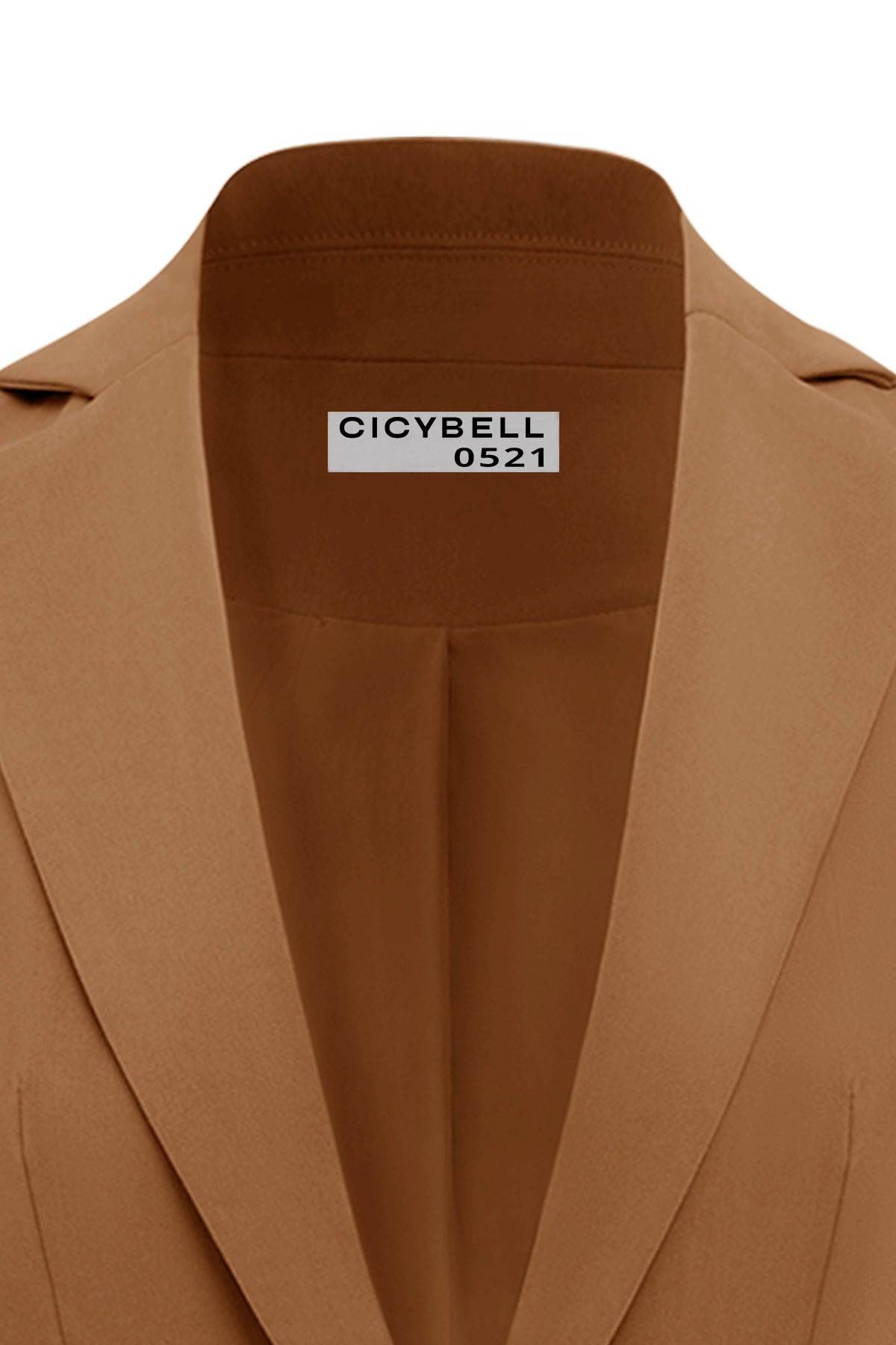 CICY BELL 0521 Womens Brown Casual Work Blazers
