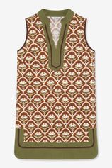 Womens Brown Summer Floral Printed Mini Dress  | CicyBell